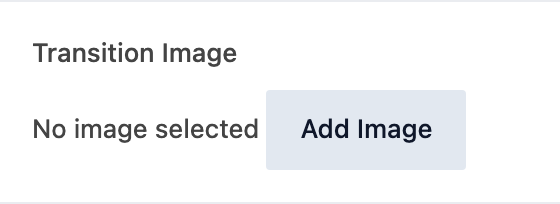 Transition Image setting in the block editor sidebar