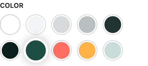 Color setting in the block editor sidebar