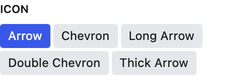Icon setting in the block editor sidebar