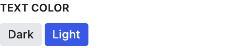 Text Color setting in the block editor sidebar