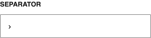 Separator setting in the block editor sidebar