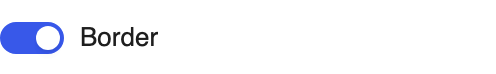 Border setting in the block editor sidebar