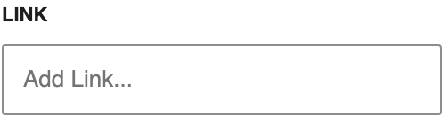 Link URL setting in the block editor sidebar