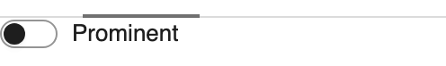 Prominent setting in the block editor sidebar