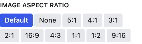 Image Aspect Ratio setting in the block editor sidebar