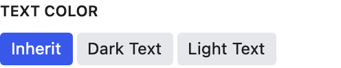Text Color setting in the block editor sidebar
