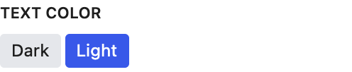 Text Color setting in the block editor sidebar