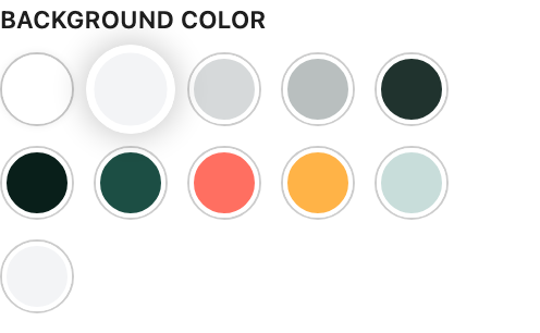 Background Color setting in the block editor sidebar