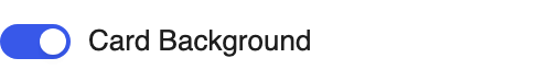 Card Background setting in the block editor sidebar