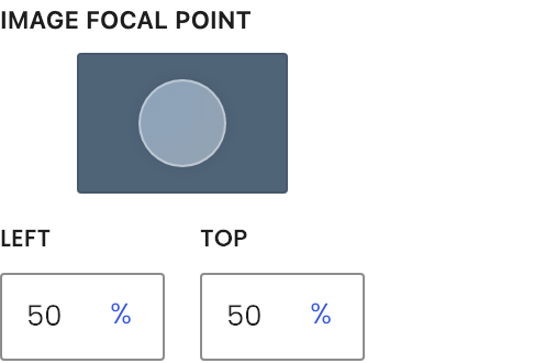 Image Focal Point setting in the block editor sidebar