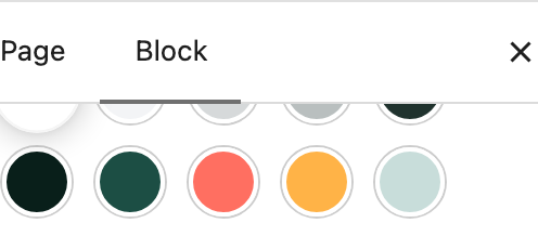Link BG setting in the block editor sidebar