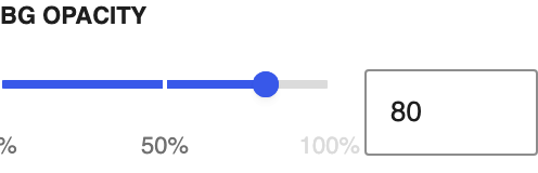 BG Opacity setting in the block editor sidebar