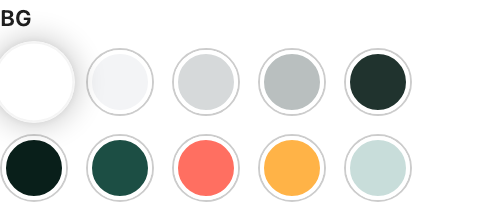 BG setting in the block editor sidebar