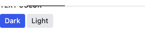 Text Color setting in the block editor sidebar