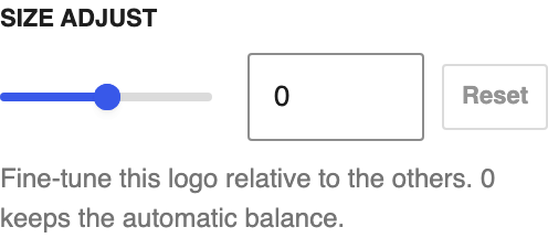 Size adjust setting in the block editor sidebar