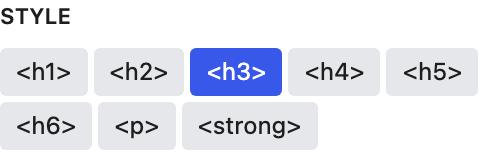 Style setting in the block editor sidebar