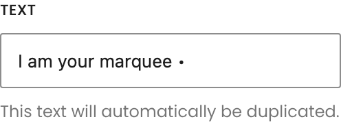 Text setting in the block editor sidebar