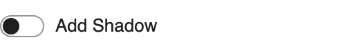 Add Shadow setting in the block editor sidebar