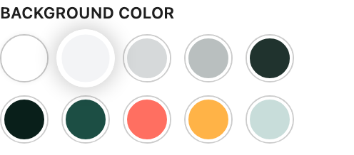 Background Color setting in the block editor sidebar
