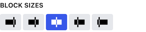 Block Sizes setting in the block editor sidebar