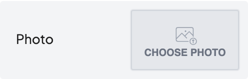 Photo setting in the block editor sidebar