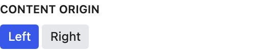 Content Origin setting in the block editor sidebar