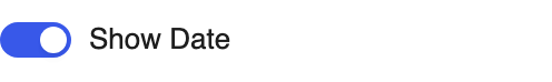 Show Date setting in the block editor sidebar