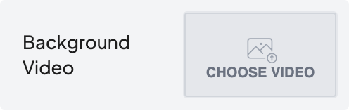 Background Video setting in the block editor sidebar