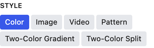 Style setting in the block editor sidebar