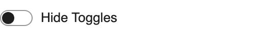 Hide Toggles setting in the block editor sidebar