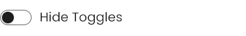 Hide Toggles setting in the block editor sidebar