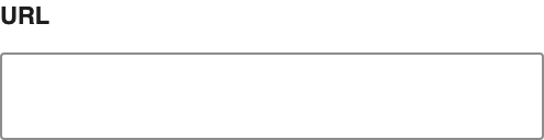 URL setting in the block editor sidebar