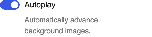 Autoplay setting in the block editor sidebar