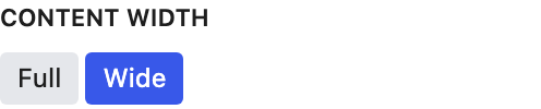 Content Width setting in the block editor sidebar