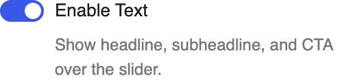 Enable Text setting in the block editor sidebar