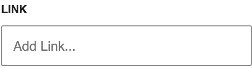 Link URL setting in the block editor sidebar