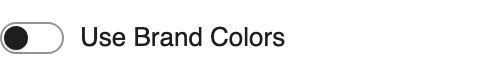Use Brand Colors setting in the block editor sidebar
