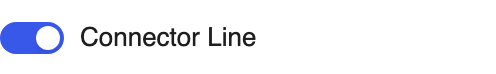 Connector Line setting in the block editor sidebar
