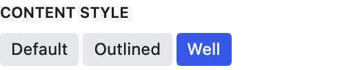 Content Style setting in the block editor sidebar