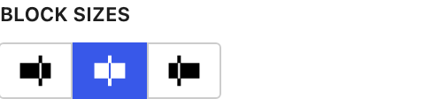 Block Sizes setting in the block editor sidebar