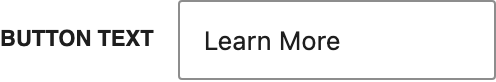 Button Text setting in the block editor sidebar