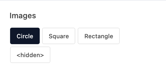 Images setting in the block editor sidebar