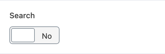 Search setting in the block editor sidebar