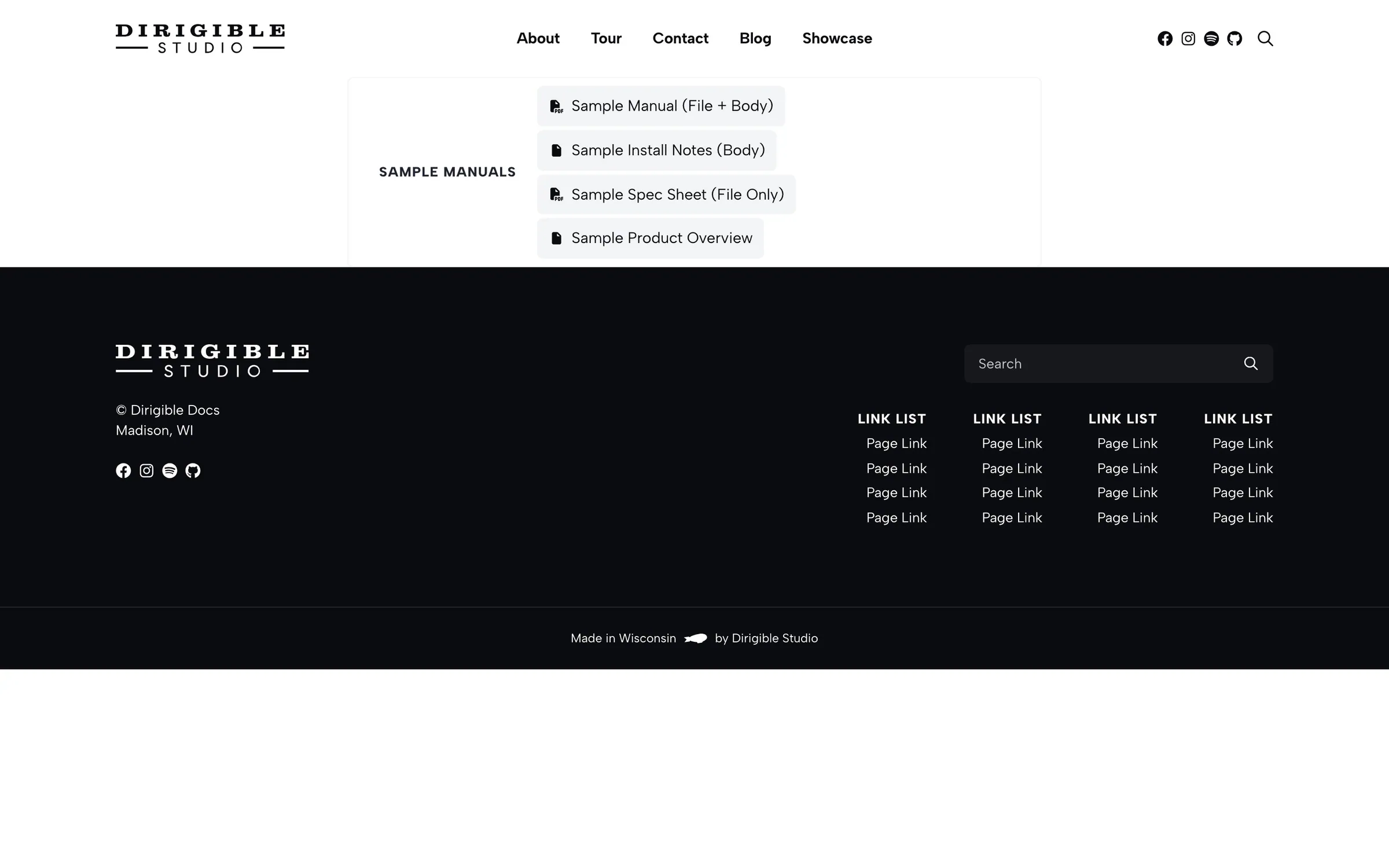 Product Downloads listing files for one product.