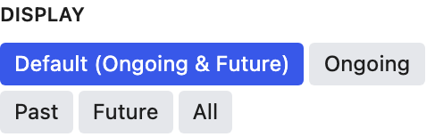 Display setting in the block editor sidebar