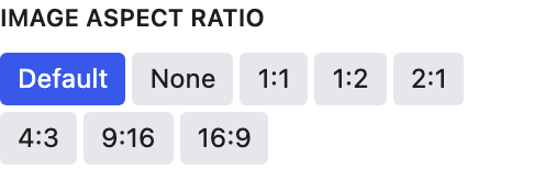 Image Aspect Ratio setting in the block editor sidebar