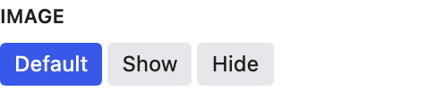Image setting in the block editor sidebar