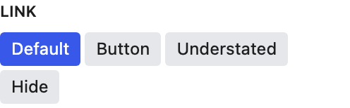 Link setting in the block editor sidebar