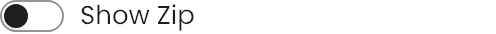 Show Zip setting in the block editor sidebar