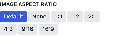 Image Aspect Ratio setting in the block editor sidebar